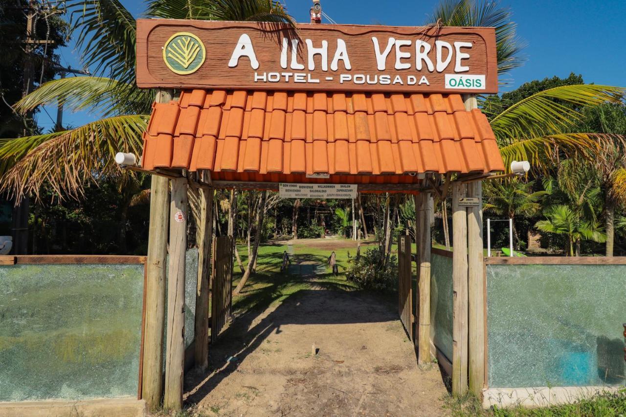 A Ilha Verde Hotel Pousada Na Praia อิลลาโดเมล ภายนอก รูปภาพ
