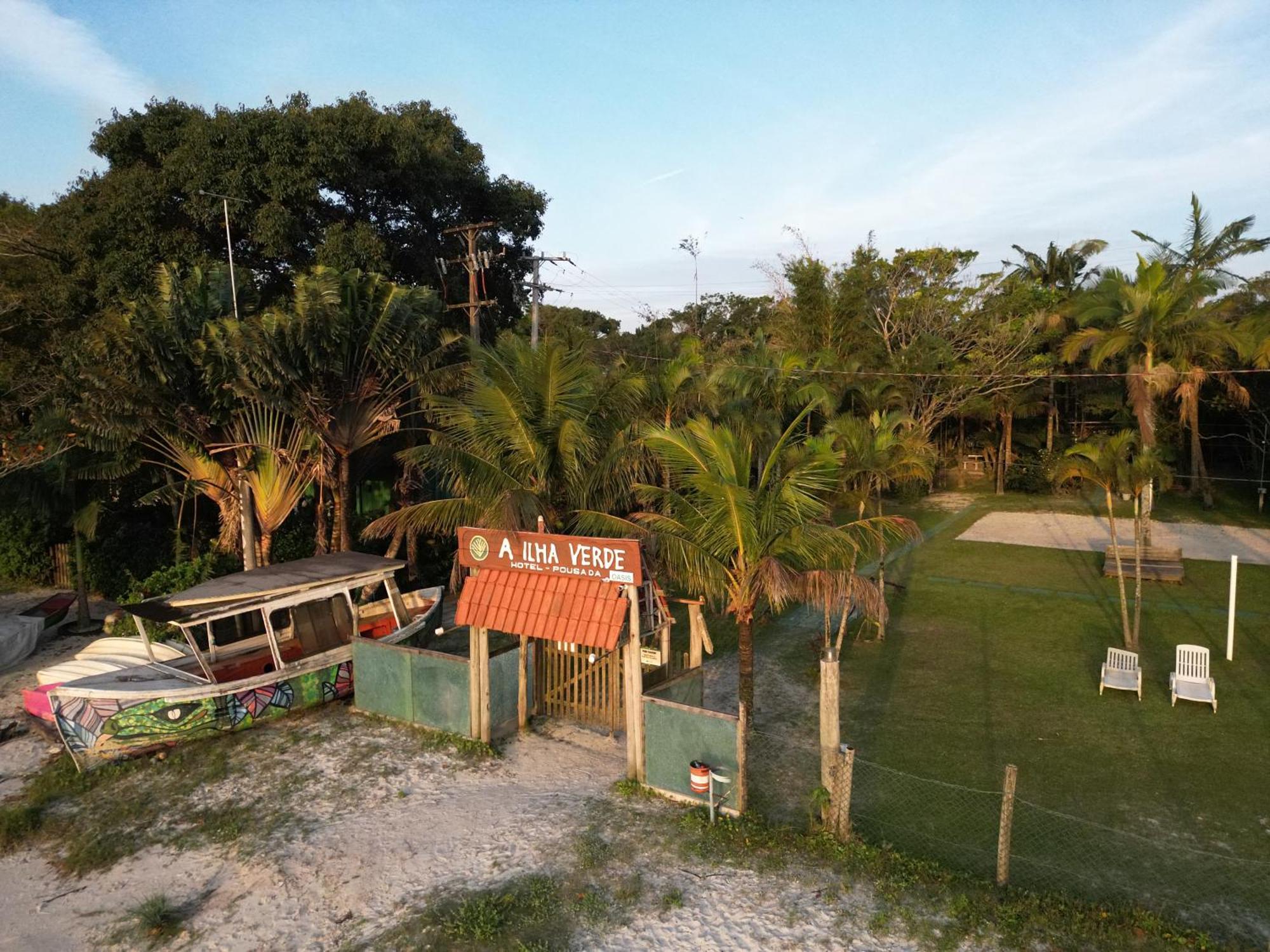 A Ilha Verde Hotel Pousada Na Praia อิลลาโดเมล ภายนอก รูปภาพ